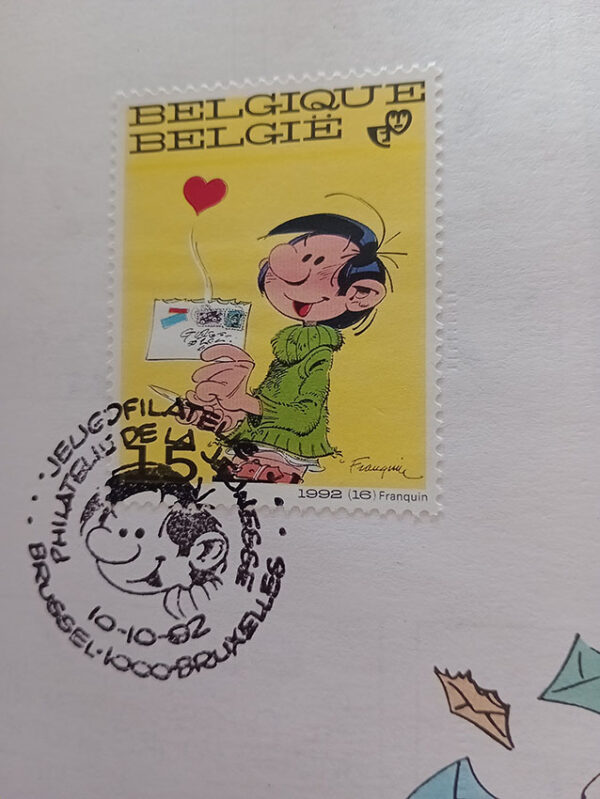 Guust: mijn vriend de postbode (Gaston Lagaffe: Le facteur est mon ami), avec timbre – Image 3
